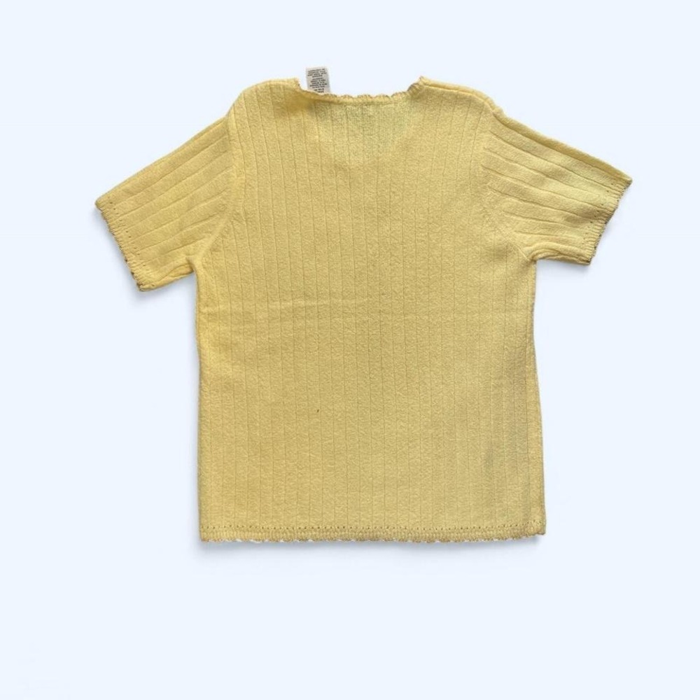 Crewneck yellow t-shirt sweater by White Stag size L - Picture 2 of 5